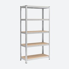 SCAFFALE IN METALLO 180x90x40 cm 5 RIPIANI CARICHI PESANTI 875KG -175 KG RIPIANO