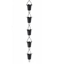 Rain Chain Rust-Resistant Japanese Rain Bell Antique Finish for Patio