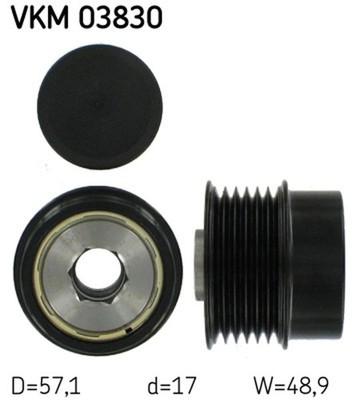 Generatorfreilauf SKF VKM 03830 für JEEP DODGE COMPASS MK49 AVENGER CALIBER FIAT