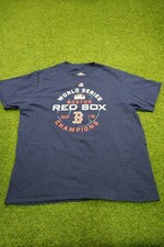 Majestic Boston Red Sox T-Shirt Men's XL Blue World Series Champion Crew Neck