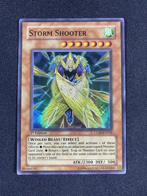 yugioh card storm SDRB-AE009 Rider of the Winds TCG Corner Trap or Monster card on you opponents side of the field in the same colume as this card to its owners hand. Yugioh Card - Storm Shooter