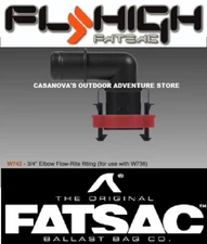FATSAC/FLY HIGH W742 3/4" 90 DEGREE ELBOW FLOW-RITE FITTING  (FOR USE WITH W736)