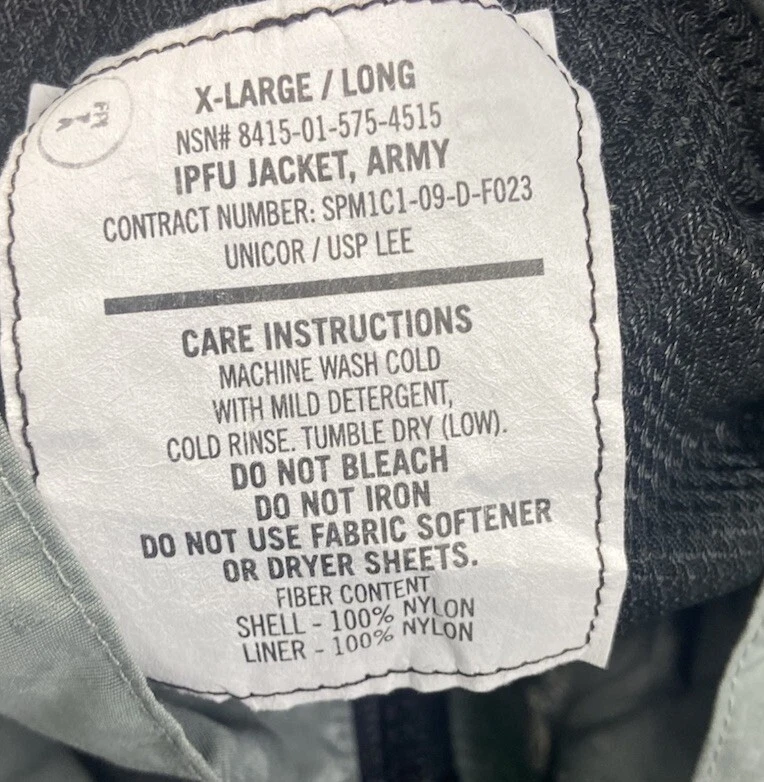 Армейская куртка IPFU мужская X большая длинная серая цифровая камуфляжная ветровка - Изображение 3 из 4