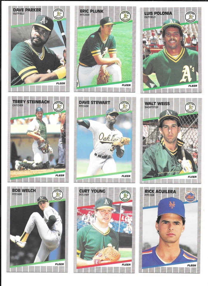 1989 Fleer Baseball Trading Cards / You Choose #s 1 - 200 / mb41 - Image 3 of 4