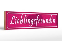 Holzschild Spruch 46X10 Cm Lieblingsfreundin Herz Geschenk Deko Schild