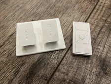 Remote Stand for Lutron Caseta Pico Remote - Dual Pedestal - 3D Printed - White