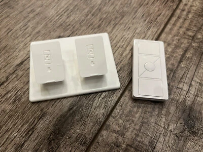 Remote Stand for Lutron Caseta Pico Remote - Dual Pedestal - 3D Printed - White