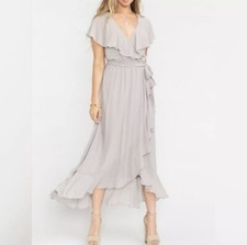 Show Me Your Mumu Jess Ruffle Midi Dress NWT