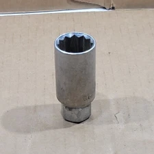 Vintage Great Neck 13/16" Spark Plug Socket 12 point 3/8" Drive SPS38 Taiwan