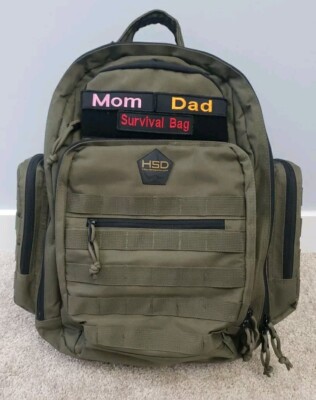 HSD High Speed Daddy Durable Diaper Bag Backpack Army Green