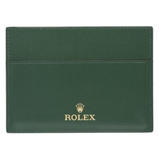 Genuine ROLEX 4119209.05 Green Leather Card Holder Calendar Instruction Booklet