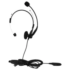 Retevis Over The Head Single Muff Lightweight Headset For Motorola GP328Plus 