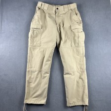 5.11 Tactical Pants Mens Large Beige 34X31 Ripstop TDU Canvas Utility Workwear