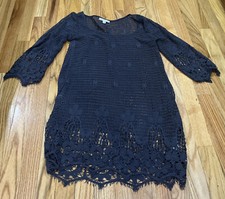 american eagle knit lace dress size S/P black