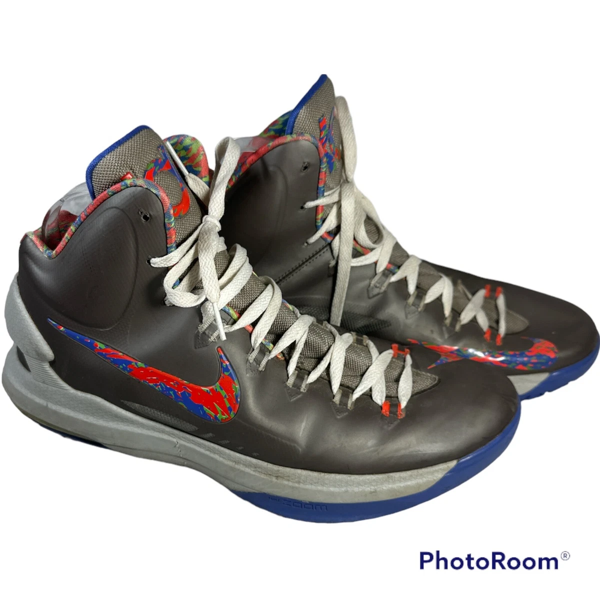 Nike KD 5 Nerf Energy Splatter Grey Men s Size 13 Preowned eBay