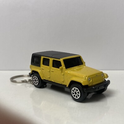 RARE KEY CHAIN YELLOW JEEP WRANGLER JK CUSTOM LIMITED EDITION 2007 2008-2018