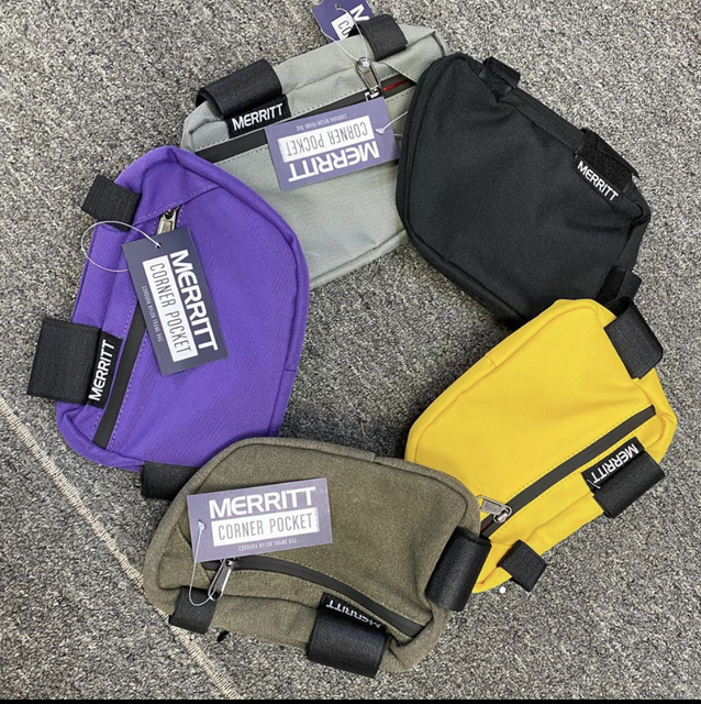 MERRITT BMX CORNER FRAME BAG 8" x 5" x 2" PURPLE eBay