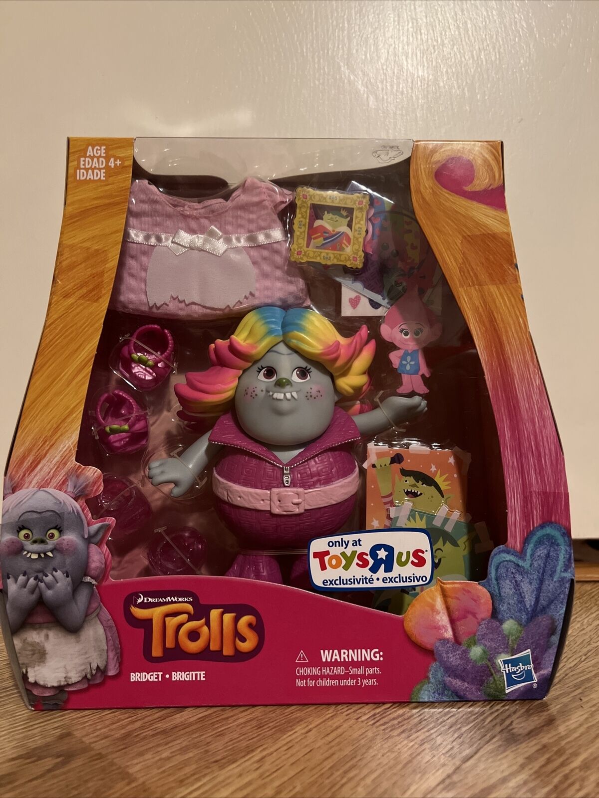 Trolls Bridget Lady Glitter Sparkles 6 Action Figure Toy Dreamworks Hasbro  2016