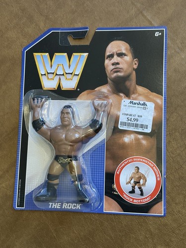 WWE Mattel Retro Wrestling Figure The Rock - WWF H...