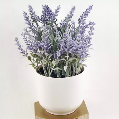 Threshold by Target Faux Blooming Lavender Floral Decor 8'' Potted Plant NEW