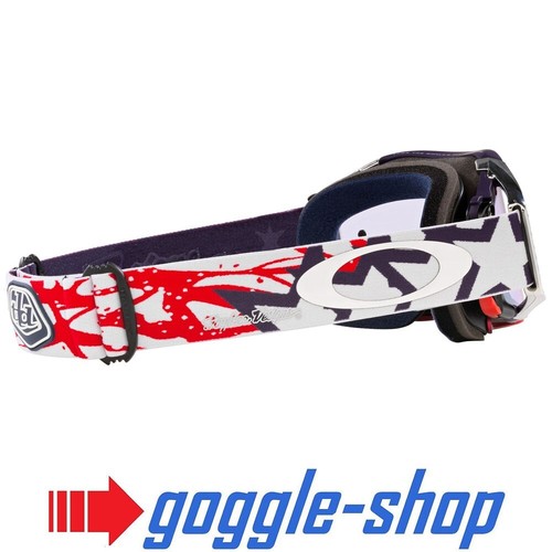 Oakley AIRBRAKE Motocross Brille - Tld Rot Weiß Blau Stars / Prizm Low Licht - Bild 4 von 4