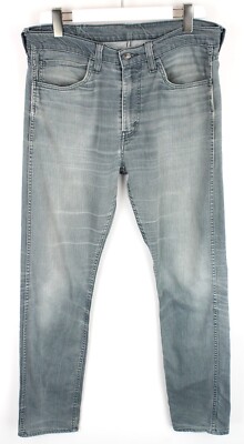 LEVI'S 510 Herrenjeans W34/L34 Skinny Fit Whiskers Neu Zip Fly Blau