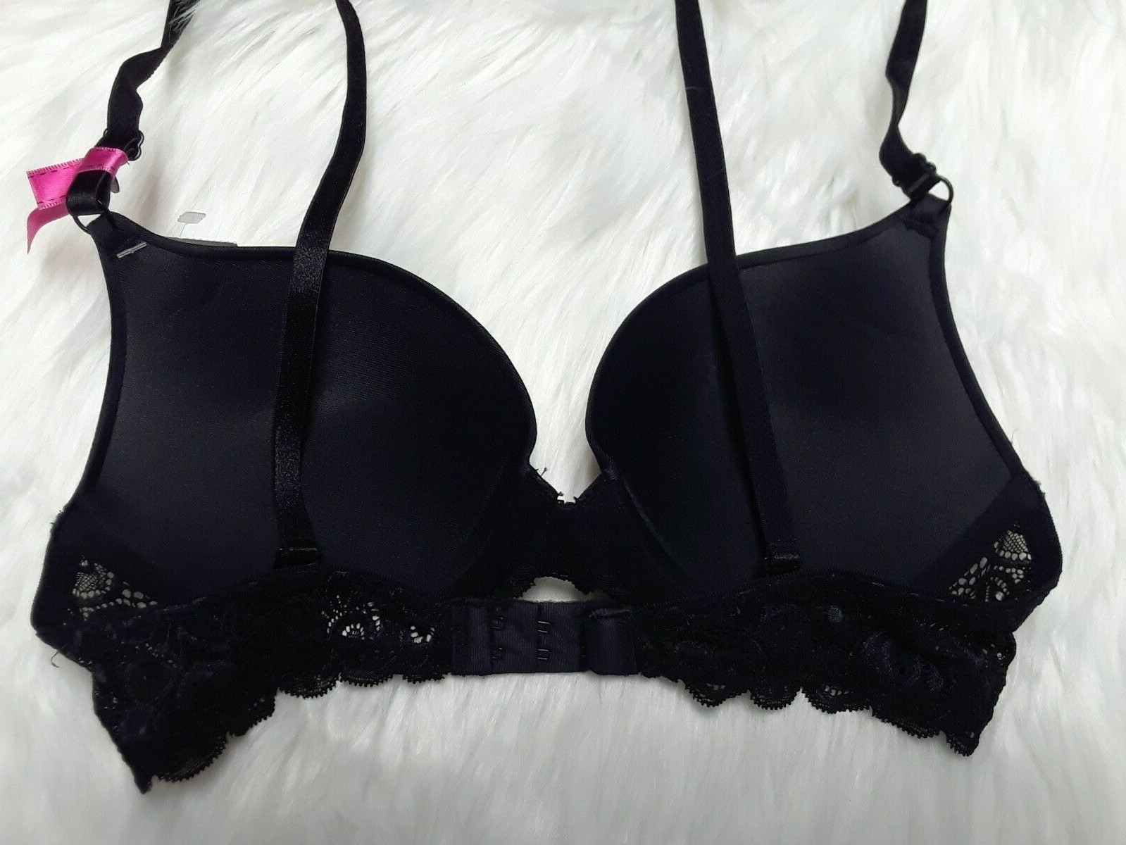 MAIDENFORM 05811 One Fab Fit Lace PUSH UP Bra BLACK [size 40DD] *New w ...