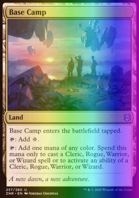 MTG Magic the Gathering Base Camp (257/493) Zendikar Rising LP FOIL