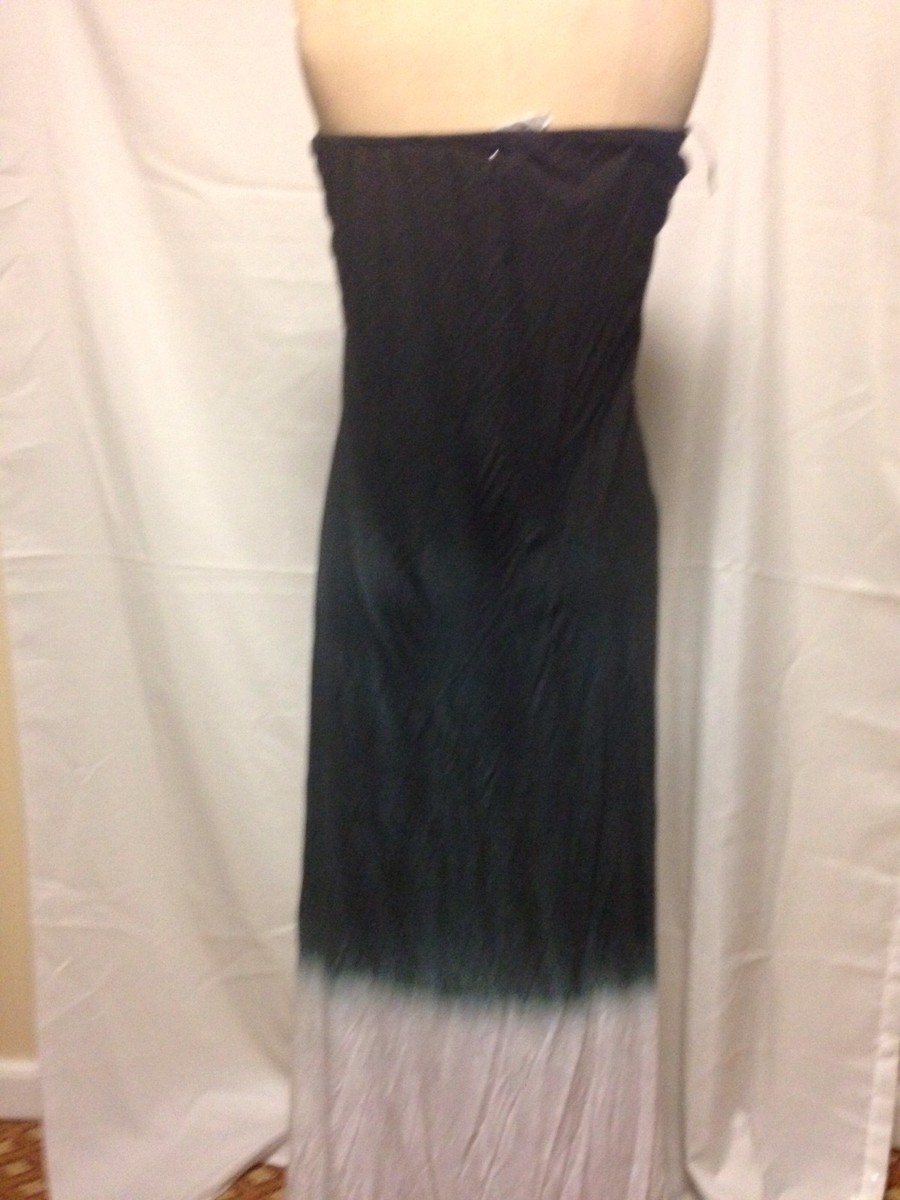 black ombre maxi dress Backless Ruched Halter Mesh V-Neck, On Repeat Ombre Maxi Dress in Black, Size XS,