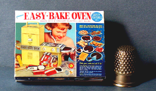 Dollhouse Miniature 1:12 - Easy Bake Oven Box - 1960s Dollhouse girl toy box