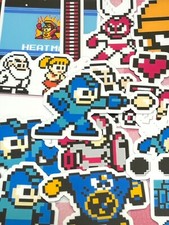 Megaman #1, 24 pcs, autocollants, jeu, imperméable, Japon, kawaii, collection...