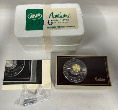 UNUSED Vtg Aprilaire 144110 Humidistat - Wall Mount Humidity Manual Dial (A7)