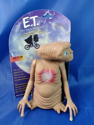 Vintage 1996 ReSaurus E.T. The Extra Terrestrial Vinyl Action Figure, Retro ET