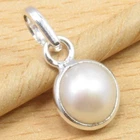 Combined Shipping Jewelry Store PEARL Pendant 0.7" 925 Solid Sterling Silver