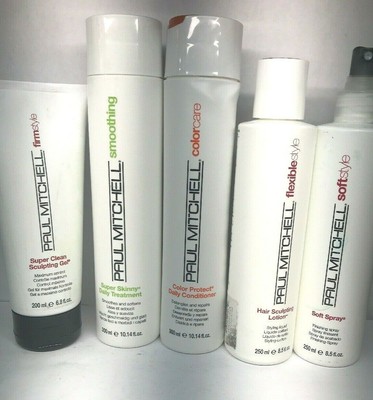 Lot Of 5 Assorted Paul Mitchell Products Flexible Firm Soft
