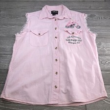 Biker Design Women s Vest 2007 Sturgis Bike 15th Anniversary Hardly An Angel XL