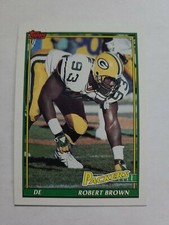 ROBERT BROWN 1991 TOPPS FOOTBALL CARD # 455 D8576