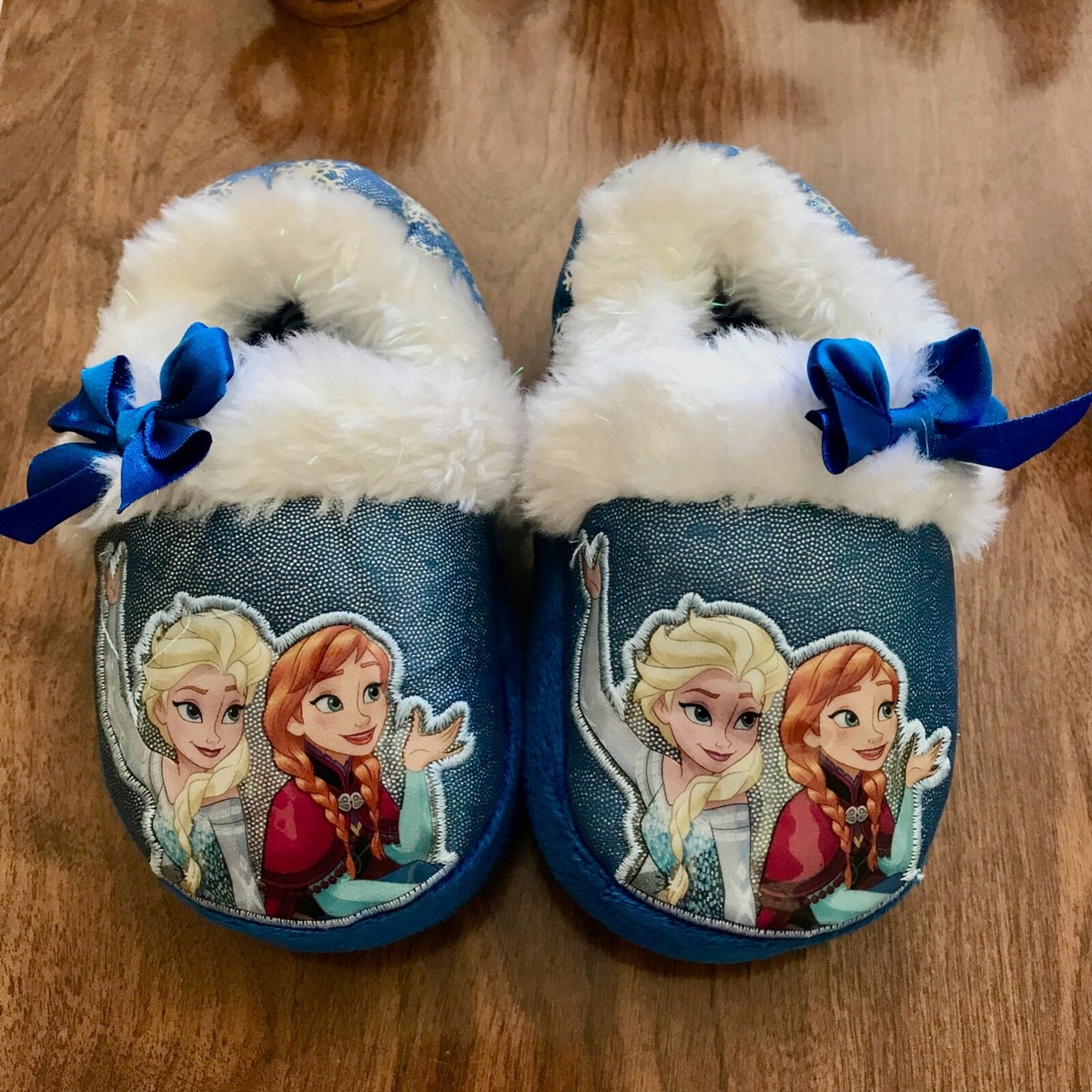 Frozen Slippers Blue Girls Slippers Kids Shoes Disney Frozen