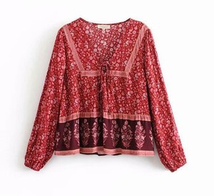 hippie peasant blouse
