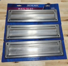 Schlage SC620B-619 Mail Slot Satin Nickel Finish (Lot of 3)