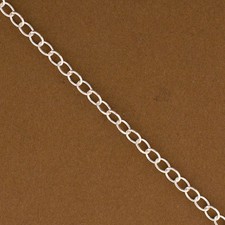 5ft, Sterling Silver .Extension Chain, Oval Cable Chain, Italian Chain, 2207