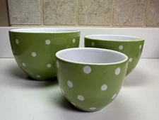 Signature Green Polka Dot Nesting Bowls-Set of 3 Bowls