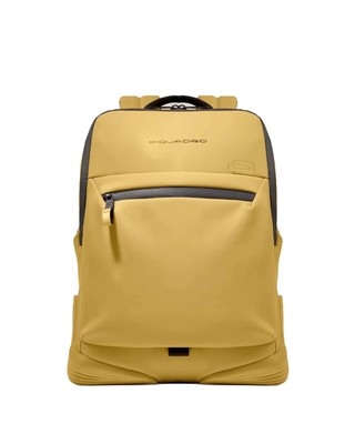 Piquadro Waterproof Backpack for PC 14 Yellow