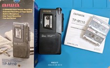 Aiwa TP-M110 Micro Cassette Voice Recorder Dictaphone Near Pristine Order. 