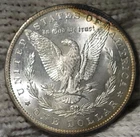 1887-o Morgan Silver Dollar Brilliant Uncirculated Frosty Devices