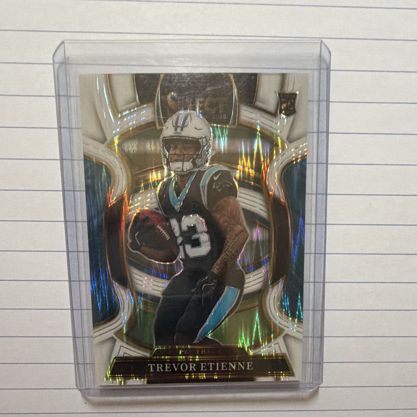 2025 Panini Select - Concourse Trevor Etienne #45 White Shock Prizm /799 (RC)