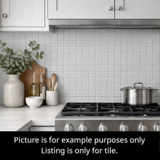 Gray Glossy Wall Tile 2x2 Remodel Bathroom Border Ceramic C 514 10 SQ FT