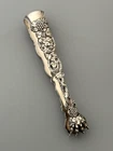 Heavy French Sterling (950) Sugar Tongs 6" Grapes & Leaves