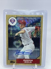 2017 Topps Silver Pack Aaron Nola 1987 MOJO AUTO 07/40 #87A-AN