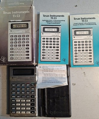 Texas TI-53 Taschenrechner mit Handbüchern